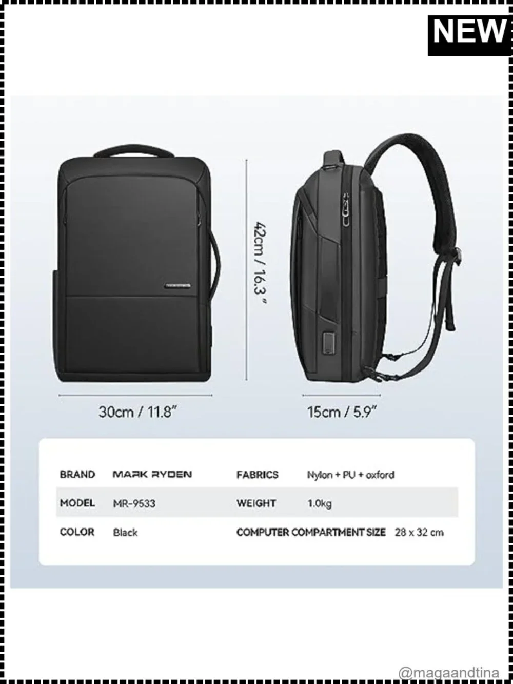 N/A versatile backpack